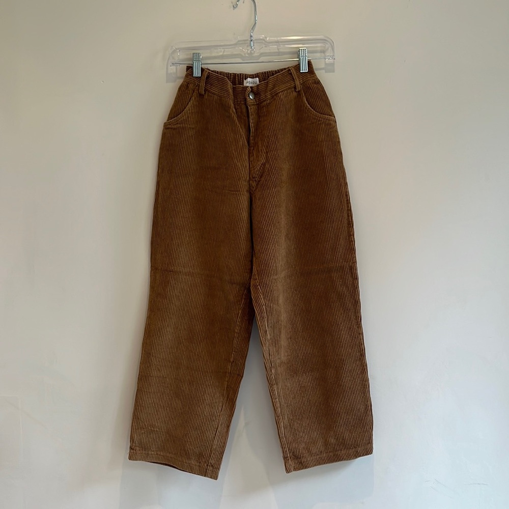 Women’s Shekou cropped wide leg brown corduroy pants